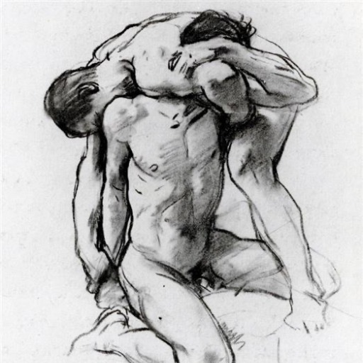 gayartists:Mariner and reclining nude, Yannis Tsarouchis (1910-1989)