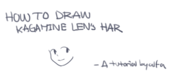 alfalfa-aer:   how to draw kagamine lens hair. -a tutorial by alfa  hope it helps 