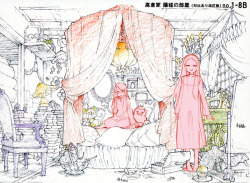 artbooksnat:  Mawaru Penguindrum (輪るピングドラム) conceptual design art of the Takakura household, illustrated by Shouko Nakamura (中村章子), who also worked on the storyboard and was responsible for the first ending animation. 
