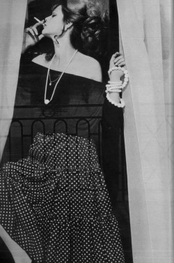christopherniquet:  tina aumont photographed by helmut newton for vogue, 1972