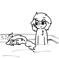 asksparda:  Sparda can’t stand in 5 ft of water xD {Based off: http://undeadparadox.tumblr.com/post/127762643363 } dexter-dush   xD D’awww~ Poor smol bby.