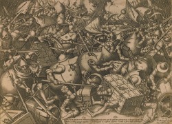 magictransistor:  Pieter van der Heyden (after Pieter Bruegel the Elder), The Battle of the Moneybags and the Strongboxes (The Fight Over Money), c. 1558.