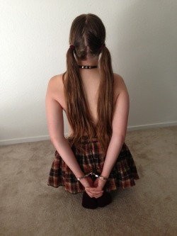 the-doll-collector:  sweet-little-submissive:  the-doll-collector:  sweet-little-submissive:  Kneeling, cuffed, and ready to serve!  Like every good little doll should be.  It’s you! It’s you it’s you it’s you! ^.^ I thought it might be but I