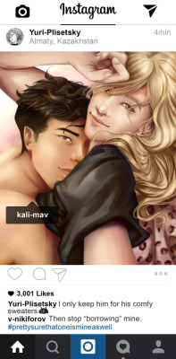 kali-mav:  Otayuri Week: Day 2 | Social MediaColoured version of this: x-open in new tab for HQ-[Sorry for being sketchier than usual ^^’, I busted my ass to get ready by today XD]