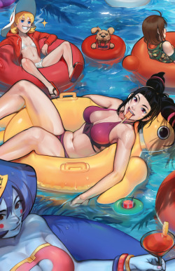 ninsegado91: overlordjc:   Street Fighter &amp; Friends 2017 Swimsuit Special    Here’s my piece for this year’s Street Fighter &amp; Friends 2017 Swimsuit Special. I actually have TWO in this book, so here’s the one I had to keep under wraps until