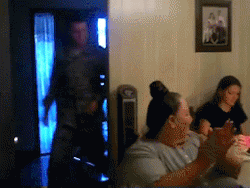1266milesfromyou:  One of the cutest gifs I have ever seen. You can just see it in her face how much she loves him. 