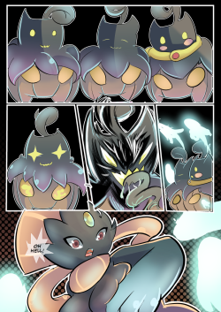 Attacks used on weavile: Scary face and Trick or Treat You know the rules, don&rsquo;t look into the eyes of the cute pumpkins or else they&rsquo;ll devour your soul!  Man, it's  been a couple of years since something like the middle most frame was drawn