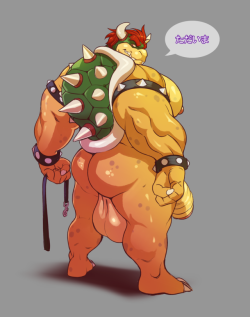 ghosts-go-boo: I’m not even sorry. A very lewd Bowser. I’m now officially furry scum. 
