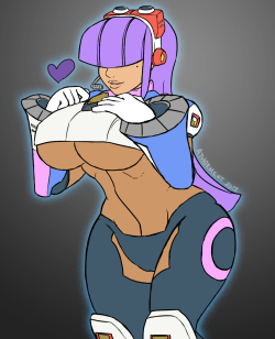 project-sexy-art: Layer from Megaman X8 Was a little bit bored so opted to try a new art style as well as a new way of sketching. I don’t feel i did any faster but i am content with the result~ 