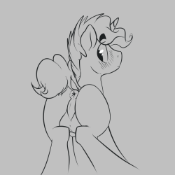 I decided to line hoodoo&rsquo;s butt from this doodle he did ealier~
