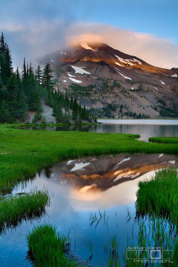 thefutureoftravel:  travelgurus:           The Wilderness at The Three Sisters Mountains ,State of Oregon                                                         by Adrian Klein               Travel Gurus - Follow