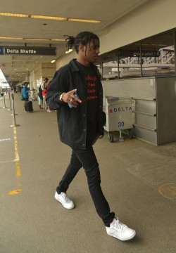 celebritiesofcolor1: ASAP Rocky at LAX