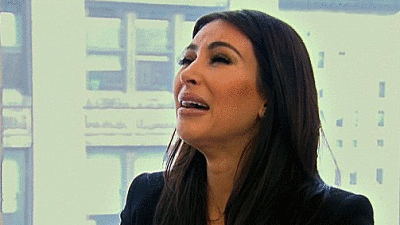 Kim Kardashian's cry face