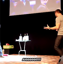 dancewithmejensen:  “I messed up Misha. I messed up…”  x (Jensen Ackles, The Apple Juice Incident - JIBCon 2015) 