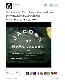 thefrenchwall:  lohannahmontana:  this pisses me off every time because the people do not understand that Marc Jacobs is funny and he was making a joke and now you are acting like you are the one making the joke in this situation oh my god Marc Jacobs