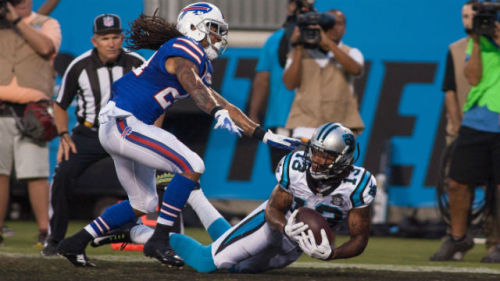 Kelvin Benjamin scored a touchdown Friday in his first NFL action. (USATSI)