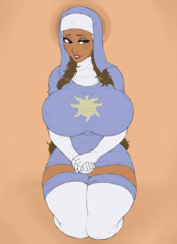 A Pin-up of Ciara, a priestess of Hoten who appears in my story &lsquo;the 18-inch Curse&rsquo; I hope you enjoy it! Art by ContingencyOriginally posted here