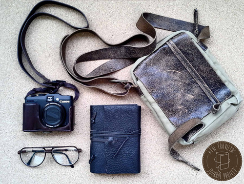 the traveling journal project kenneth surat surat journals canon g16 glasses travel bag leather travel must have