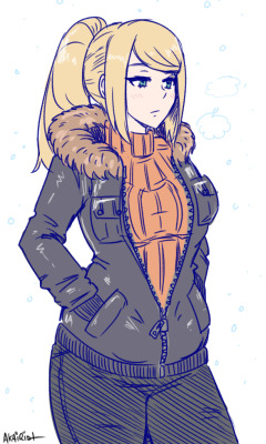 akairiot:  Samus is ready for winter. support the artist - buy merch - ask questions - stream - twitter 