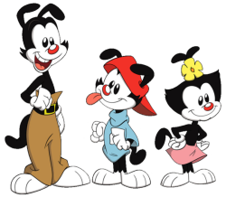 antijonarbucklecharacteroftheday:  today’s anti jon arbuckle characters of the day are the three warners from Animaniacs 