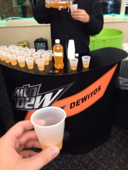 unclefather:  shreeves:  mountaindewftw:  Mountain Dew DEWITOS Taste Testing Okay, somehow, we all knew deep down that it would come to this, right? This photo posted by reddit user joes_nipples shows a taste testing Mountain Dew was doing for fans at