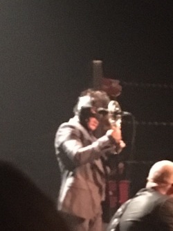 I didnt get alot of good pics at Puscifer last night because security was super hardcore about cell phones. You couldnt even have your phone out an hour before the show! Just nutty! I managed a couple blurry snaps of Maynard.