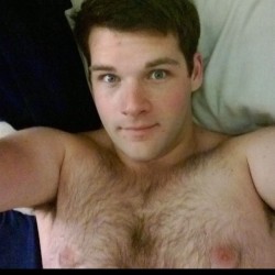 blackout3890:  Time for bed! #gay #hairychest #chesthair
