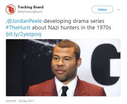 systlin: the-real-eye-to-see:    Get Out director Jordan Peele is producing new Nazi-hunting period TV drama.   Jordan, you’re doing great, sweetie     Now THIS is the sort of TV I like to see 
