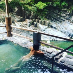 soakingspirit:  teriyaki_tokyo Hot spring near the river. #instagood #instalike #instadaily #japan #photo #instagramjapan #tokyo #photooftheday #love_nippon #instagram #instatravel #travel #ig_travel #travelphoto #traveling #東京 #japan #日本 #river