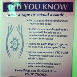 cisnowflake:  hexaneandheels:  jazminbunninsfw:  drakewinzz:  dolliecrave:  Pass this on Tumblr  This is actually pretty important  This needs to be seen more. Rape needs to flat out stop, but until then victims need to know there’s support for them.