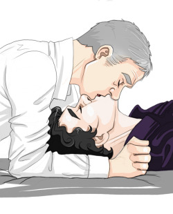 inwonderunderground:  Everytime I feel like drawing but don’t know what to draw, I end up drawing Johnlock kisses.  