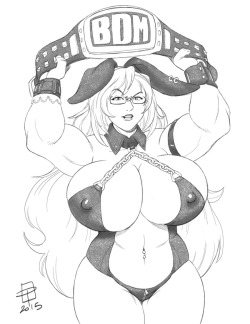 rudeboy308:  creemfild:  Quick-n-Dirty sketch commission for rudeboy308 of his ex-wrestler bodyguard Beth   Reblogging again because it’s just too wonderful to show off once.   &lt; |D’‘‘‘‘