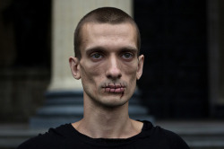  Russian artist Petr Pavlensky, who sewed his mouth shut in protest against the Pussy Riot arrests 
