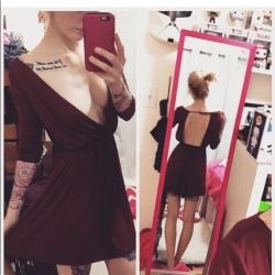 withaflowerinmyhair:  I just added this to my closet on Poshmark: Burgundy dress. https://bnc.lt/m/K6wn6WT3Ft #poshmark #fashion #shopping #shopmycloset
