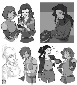 nikoniko808: tbt to some old korrasami stuff I did support me on patreon 