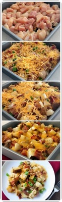 guardians-of-the-food:  Loaded Baked Potato Chicken Casserole