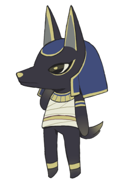 pidie:  i wish anubis was a villager in ACNL, i’d friend him so hard
