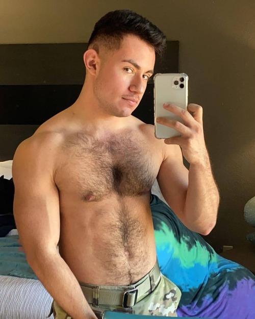 beardedhairyscruffhunks:Army boy @perolike69 teases😎 you, with his wearing his uniform and showing off a yummy😛 hairy chest. #hairychest  #instagay  #scruff  #beard  #bearded  #hairy  #gay  #beardedgay  #gaybeard  #gayman  #bear  #thebeardedway
