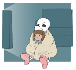 ohheyimpaola:  sans and frisk cuddling gives me life 