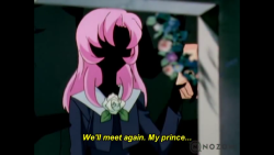 morilore:I’m actually having to work real hard here to figure out just what Utena’s deal is right now.  Obviously Souji touched a nerve, but which nerve?Let’s start with what I know for sure: Utena’s parents’ deaths are ground zero for her.