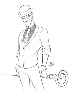 pulp-punk:Gonna try to start doing more warm-up sketches. First one is The Riddler!