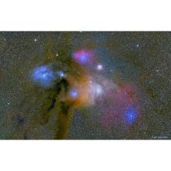 Colorful Clouds Near Rho Ophiuchi #nasa #apod #clouds #antares #rho #ophiuchi #dust #starlight #nebulae #nebula #gas #star #stars #redsupergiant #globular #cluster #m4 #electromagnetic #spectrum #galaxy #universe #science #space #astronomy