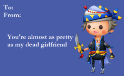 nukenai:  I made some Final Fantasy valentines using my incredibly in-depth and extensive first-hand knowledge of the series. 