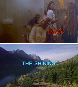 sharkchunks: Selected Stephen King adaptation title cards, about 3/8 of his total 64 adapted theatrical releases. He has another 26 television adaptations, including It, The Stand, Storm of the Century, Salem’s Lot and The Golden Years, making this