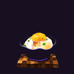 cindysuen:  Japanese hot spring egg is always my fav, so I drew a little mister hot spring egg guy.  🍳