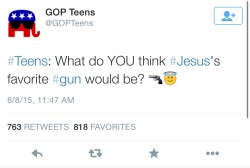systlin:  castiel-knight-of-hell:  tren10:  FUCK    “Put your sword back in its place,” Jesus said to him, “for all who draw the sword will die by the sword.”-Matthew 26:52 Are they really trying to convince people that Jesus would be pro-guns?
