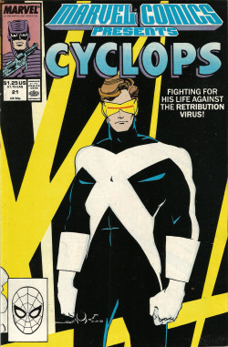 Marvel Comics Presents Featuring Cyclops, No. 21 (Marvel Comics, 1989). Cover art by Walt Simonson.From Oxfam in Nottingham.