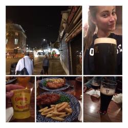 missdanidaniels:  London for 24 hours calls for fish and chips, Guinness, and a proper English breakfast. 