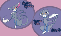 probablyfakeblonde:  I wanted to test some Pokemon variations &lt;3 So have some Glameows   kitty! &lt;3