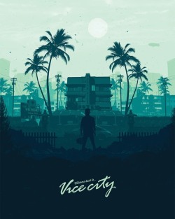 pixalry:  Welcome to Vice City - Created by Michael DouglasLimited edition prints available for sale at the Pixel Empire shop. If you use the code PIXALRY at checkout, you’ll get 10% off your order!